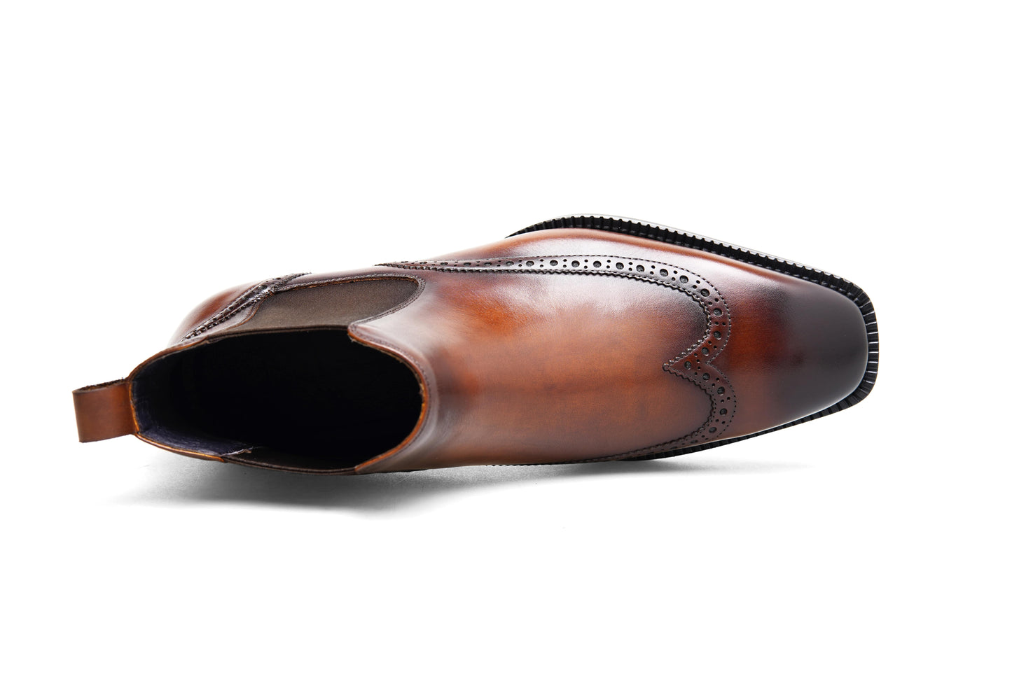 Chestnut Prestige Brogue Chelsea Boot