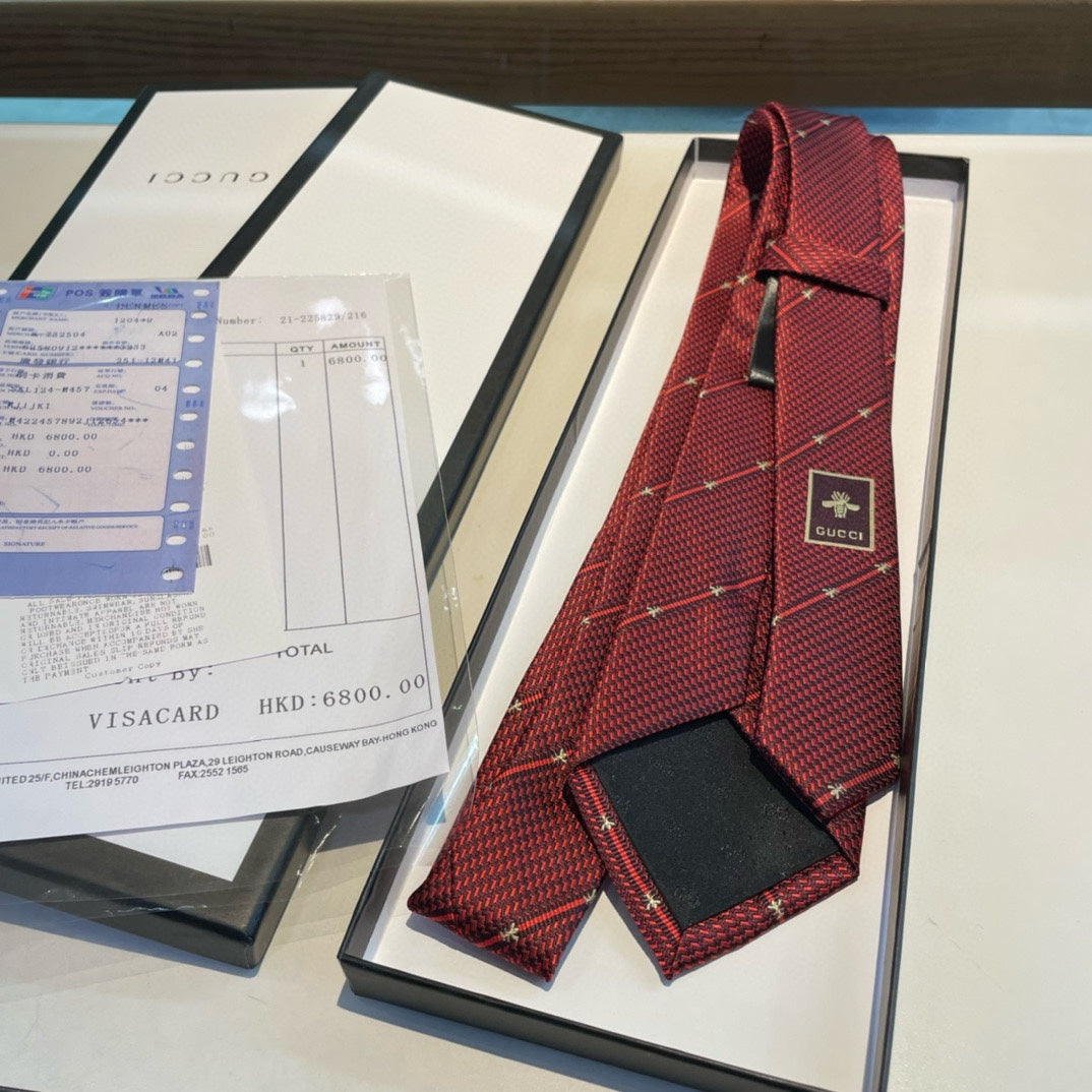 Men’s Red Formal Silk Tie