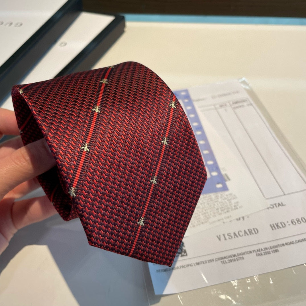 Men’s Red Formal Silk Tie