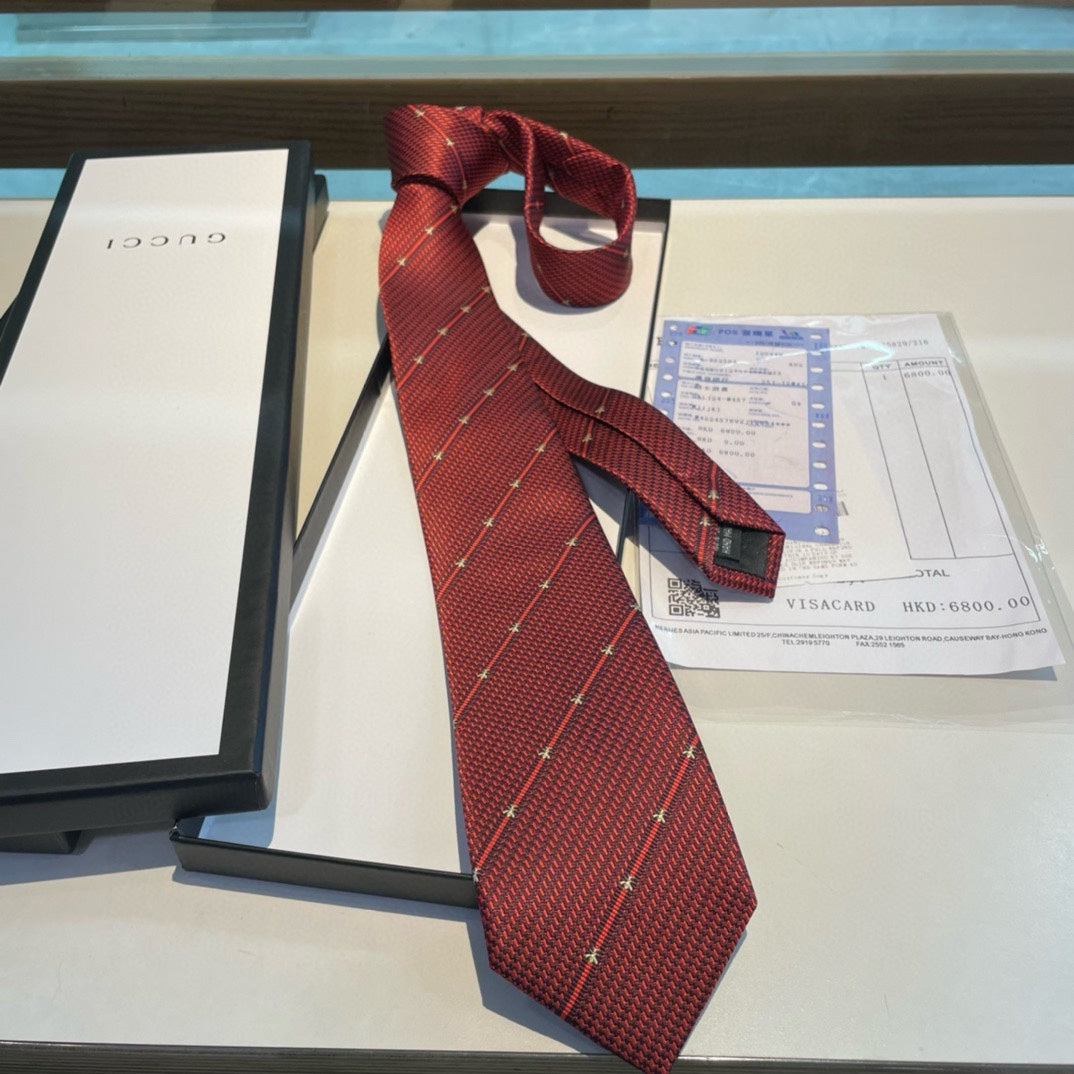 Men’s Red Formal Silk Tie