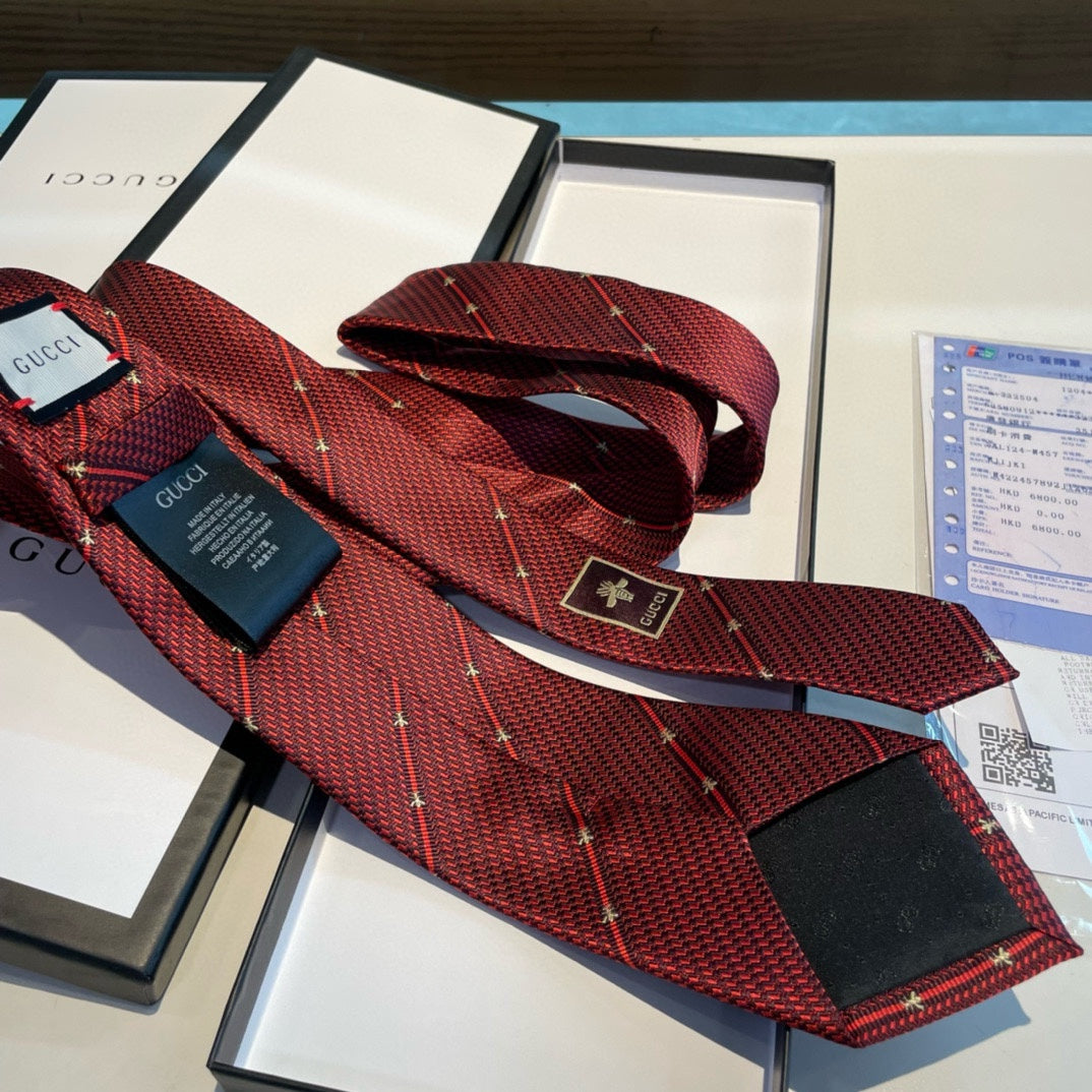 Men’s Red Formal Silk Tie