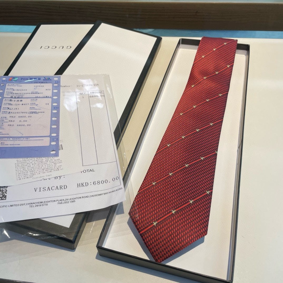 Men’s Red Formal Silk Tie