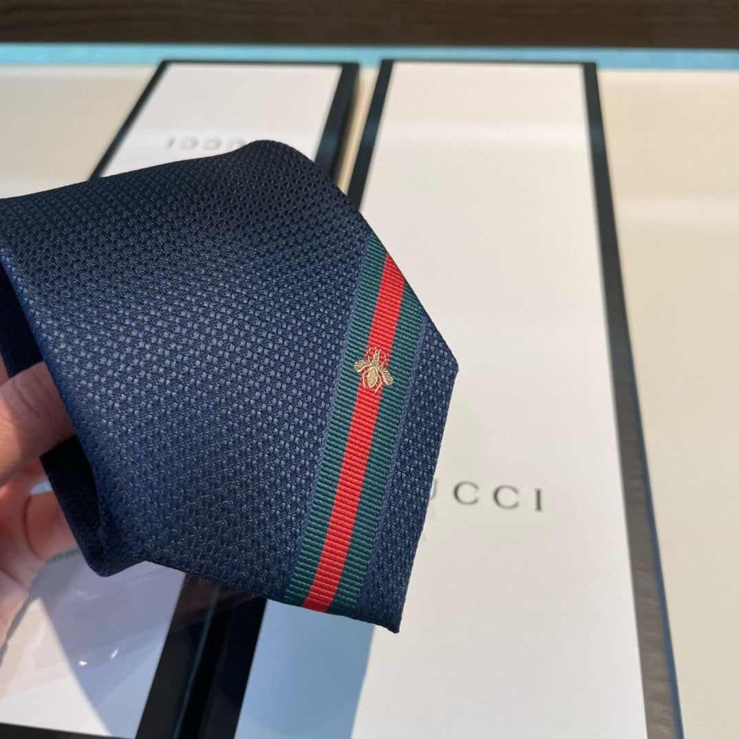 Navy Blue Silk Tie
