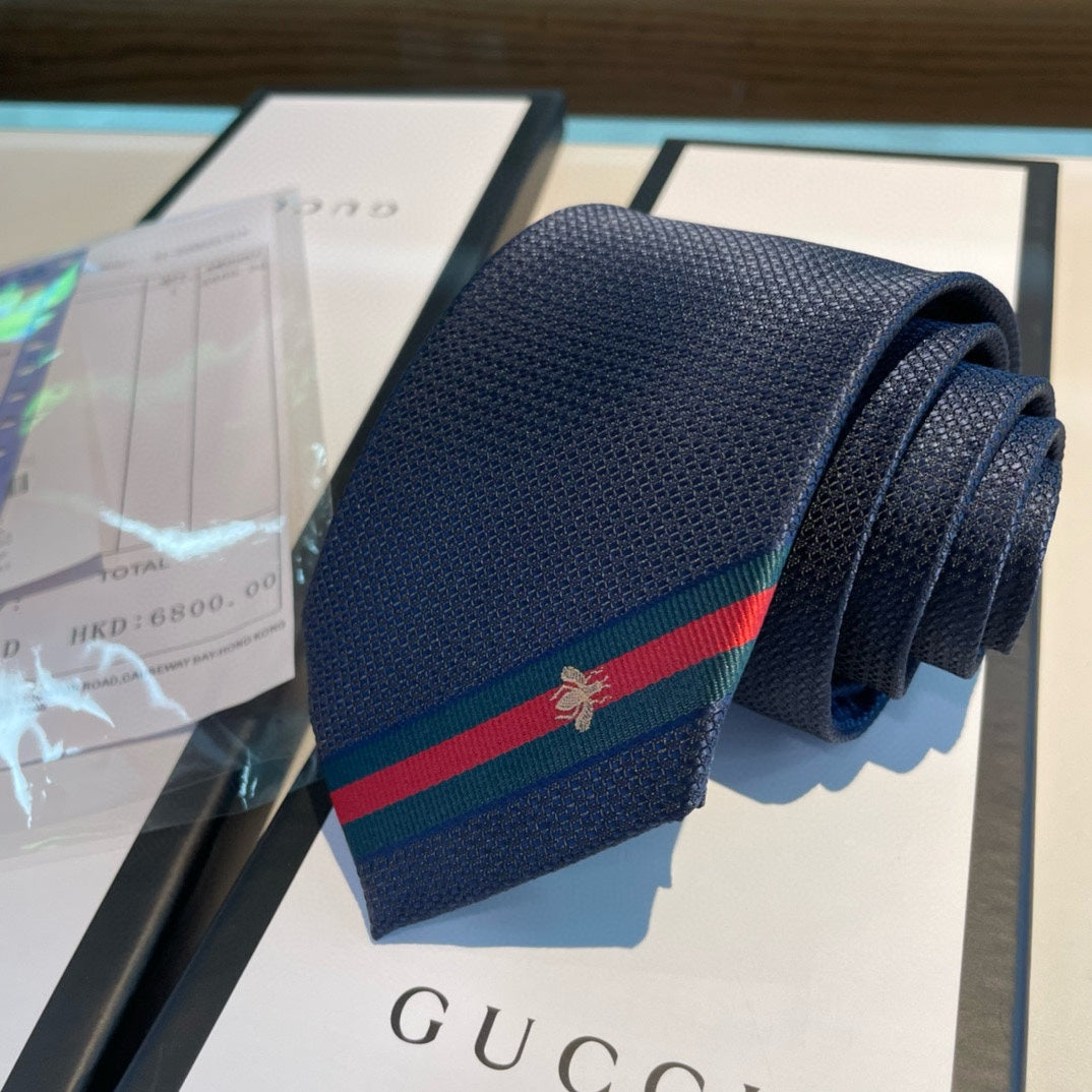 Navy Blue Silk Tie