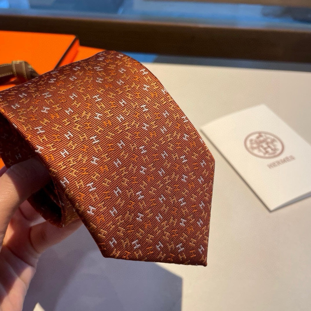 Men’s Orange Silk Tie