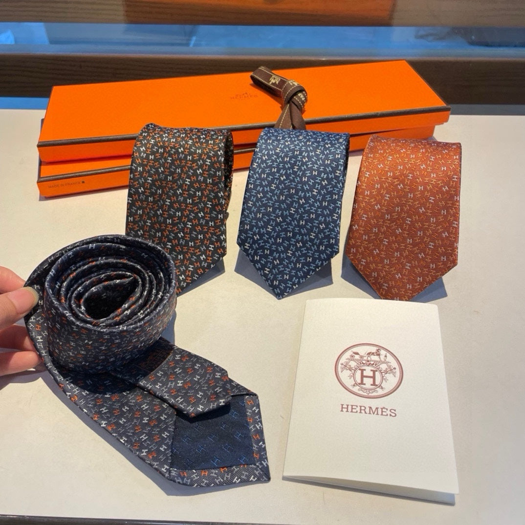 Men’s Orange Silk Tie
