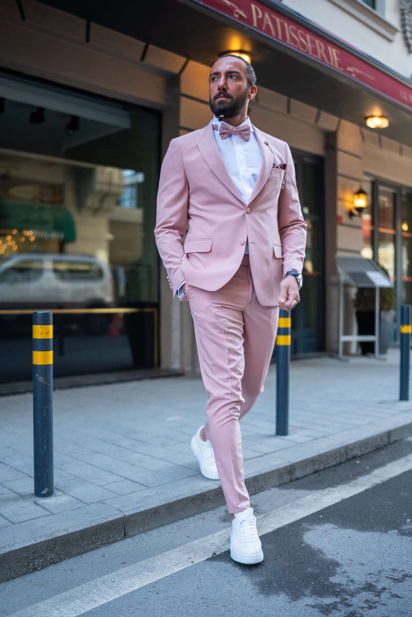 Suitharbor 2-Piece Pink Tuxedo
