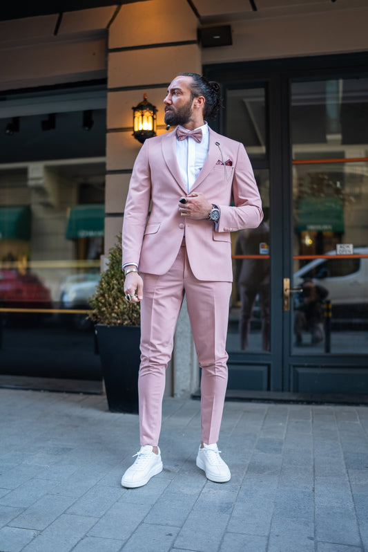 Suitharbor 2-Piece Pink Tuxedo