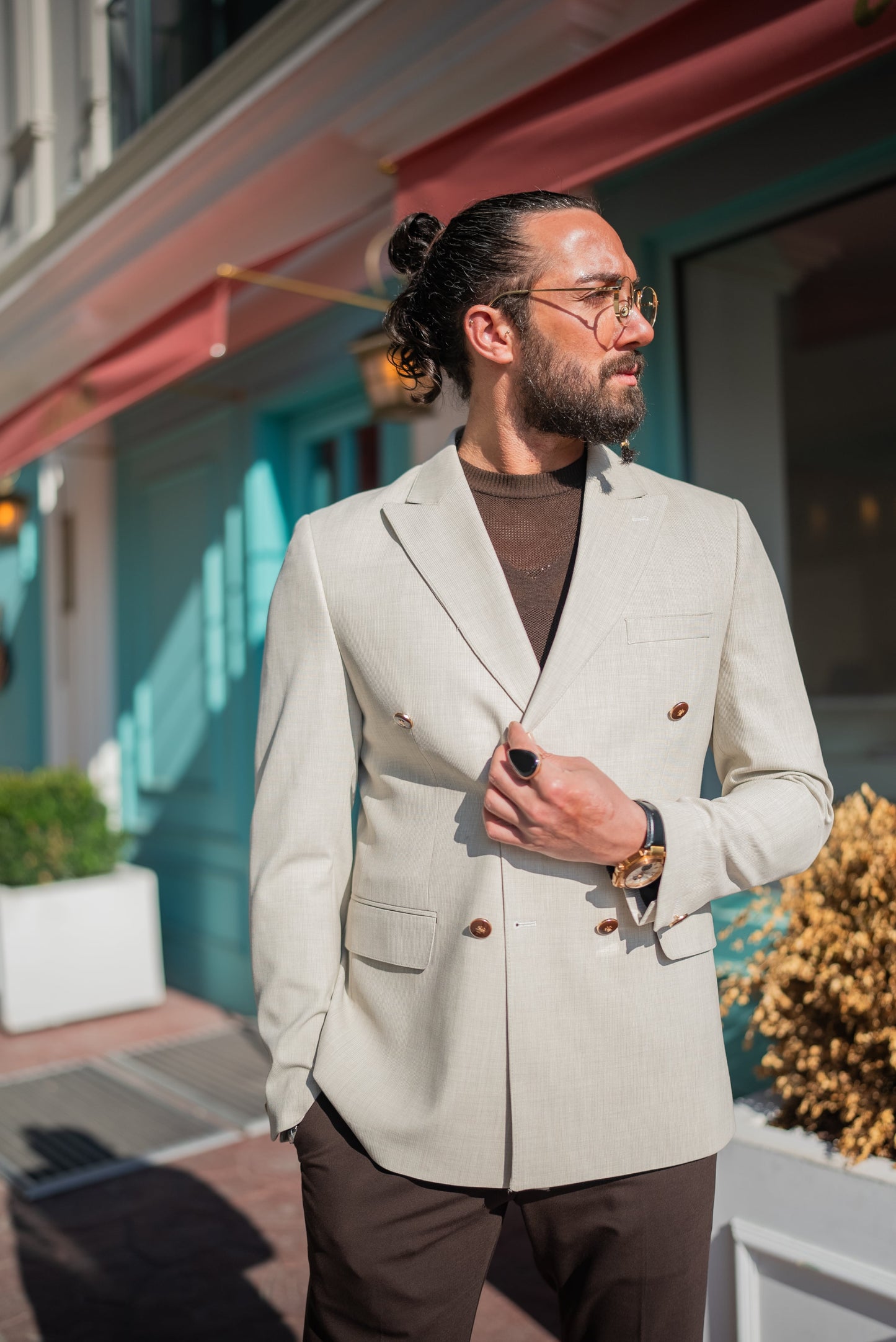 Classic Cotton-Blend Blazer