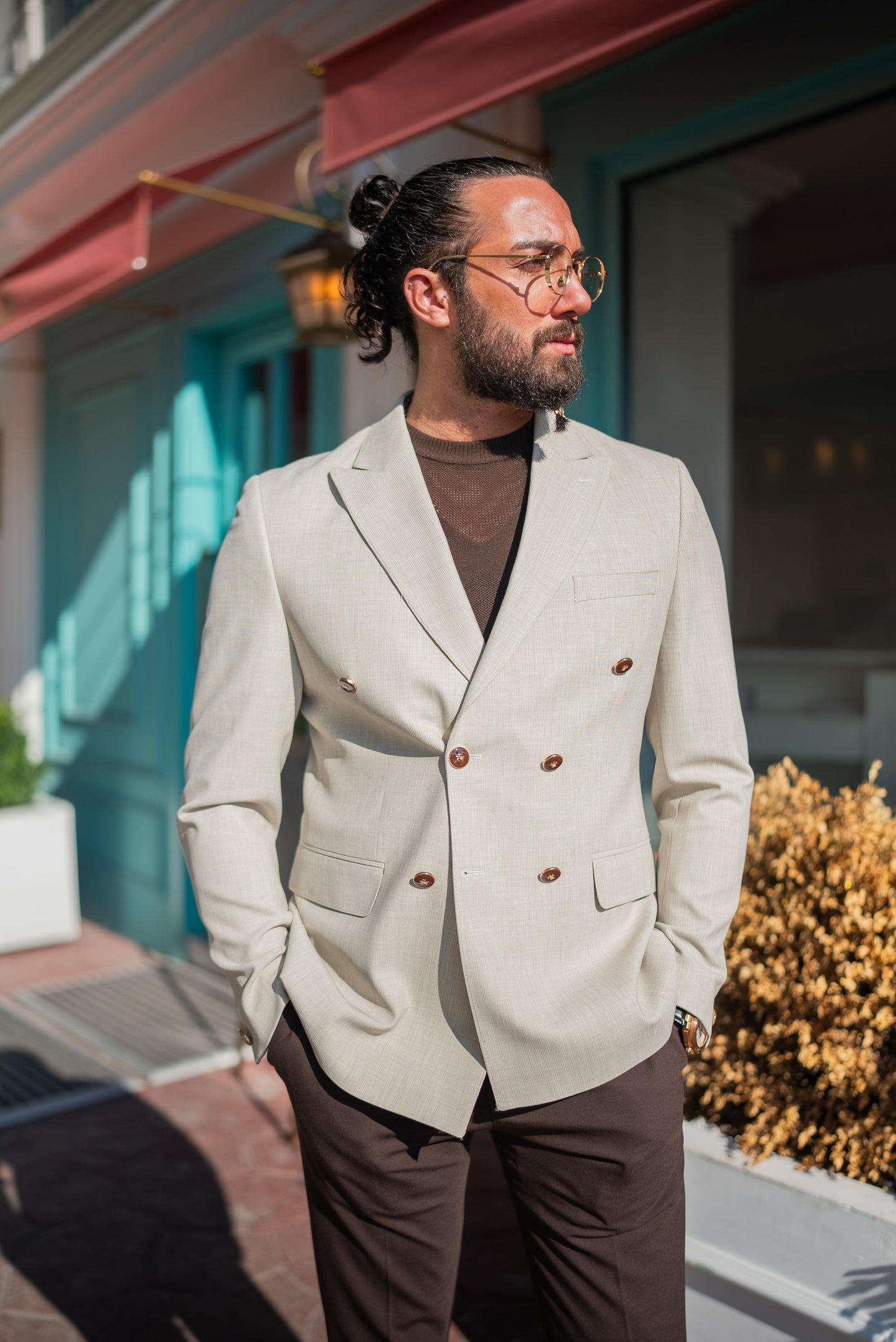 Classic Cotton-Blend Blazer