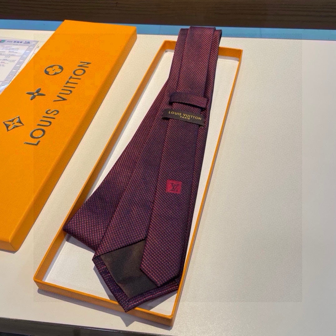 Men’s Burgundy Signature Silk Tie