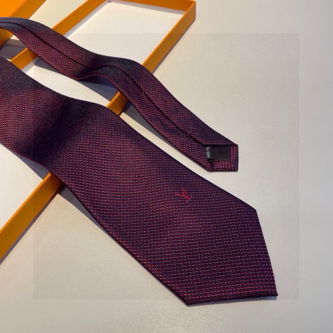 Men’s Burgundy Signature Silk Tie