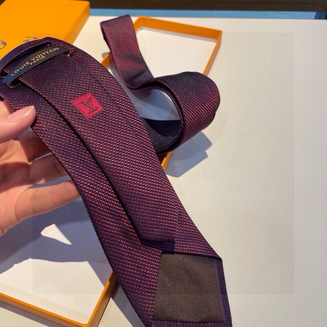 Men’s Burgundy Signature Silk Tie