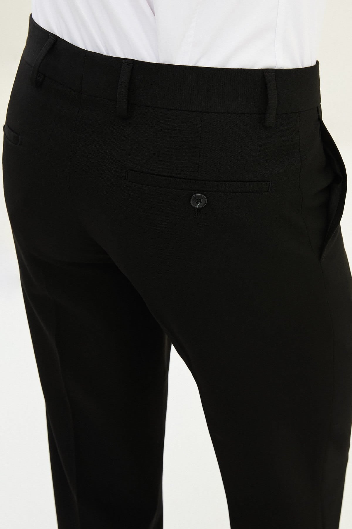 Men’s Black Slim Fit Formal Trousers