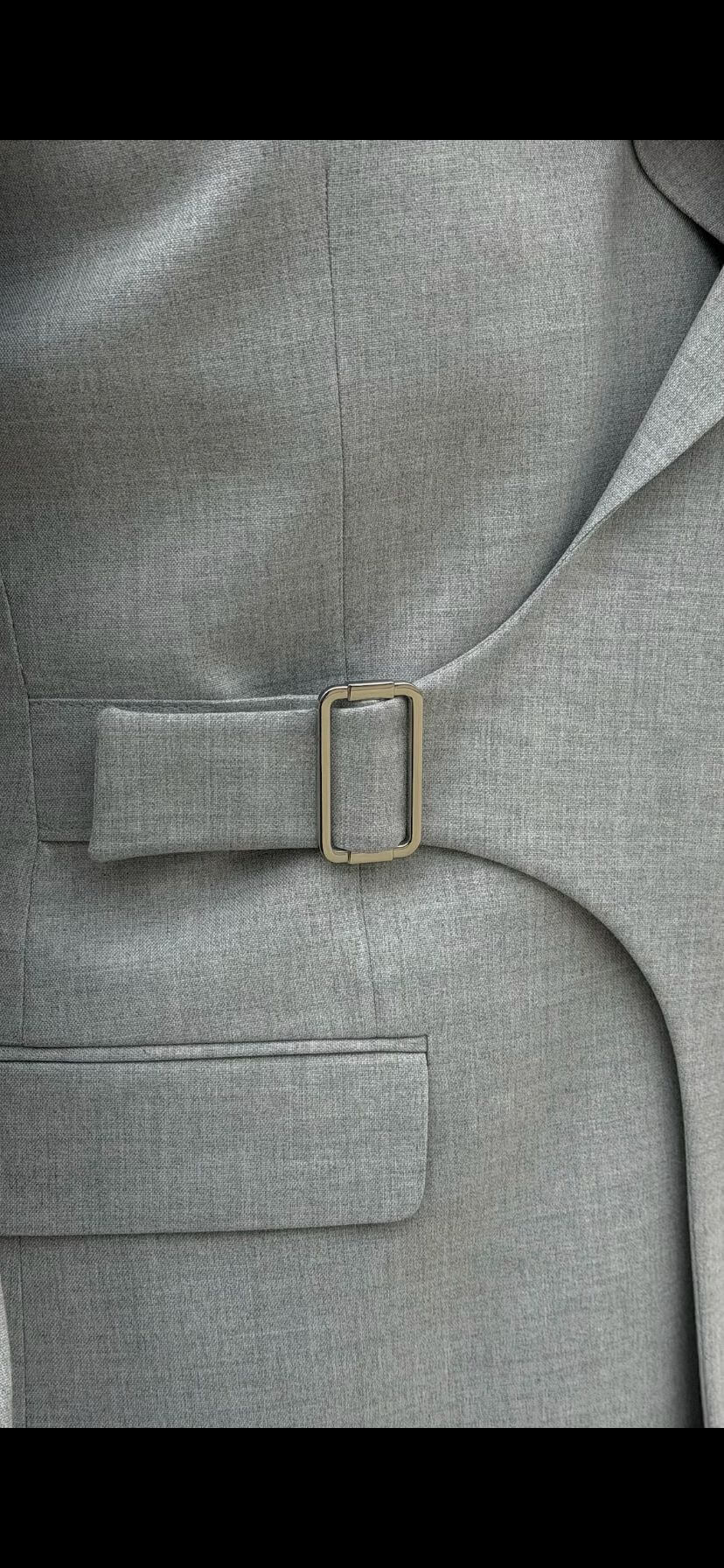 Men’s Light Gray Slim Fit Suit
