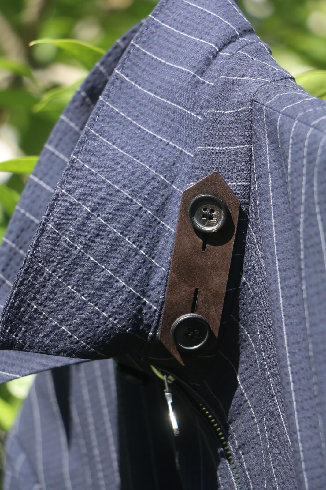 Navy Pinstripe Technical Jacket – Zegna Fabric Edition