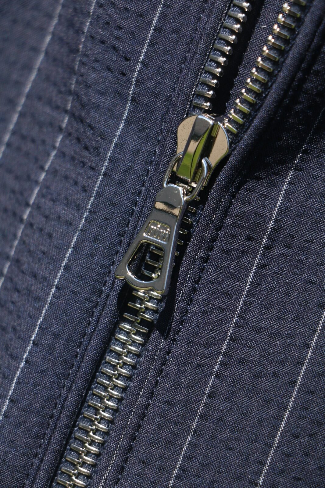 Navy Pinstripe Technical Jacket – Zegna Fabric Edition