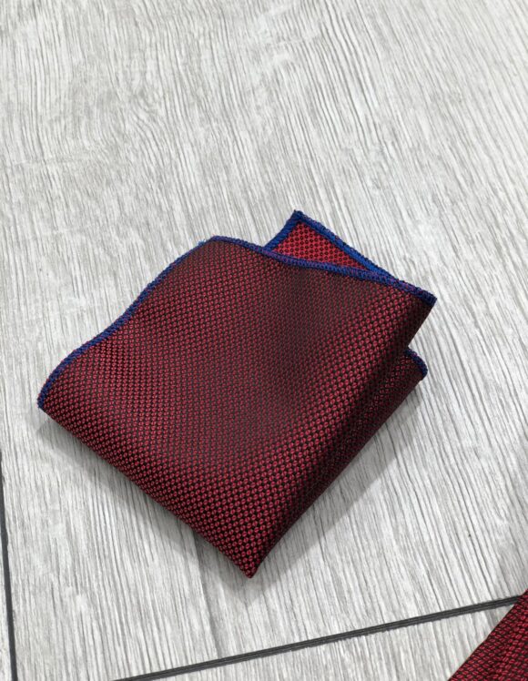 Claret Red Textured Tie for Men