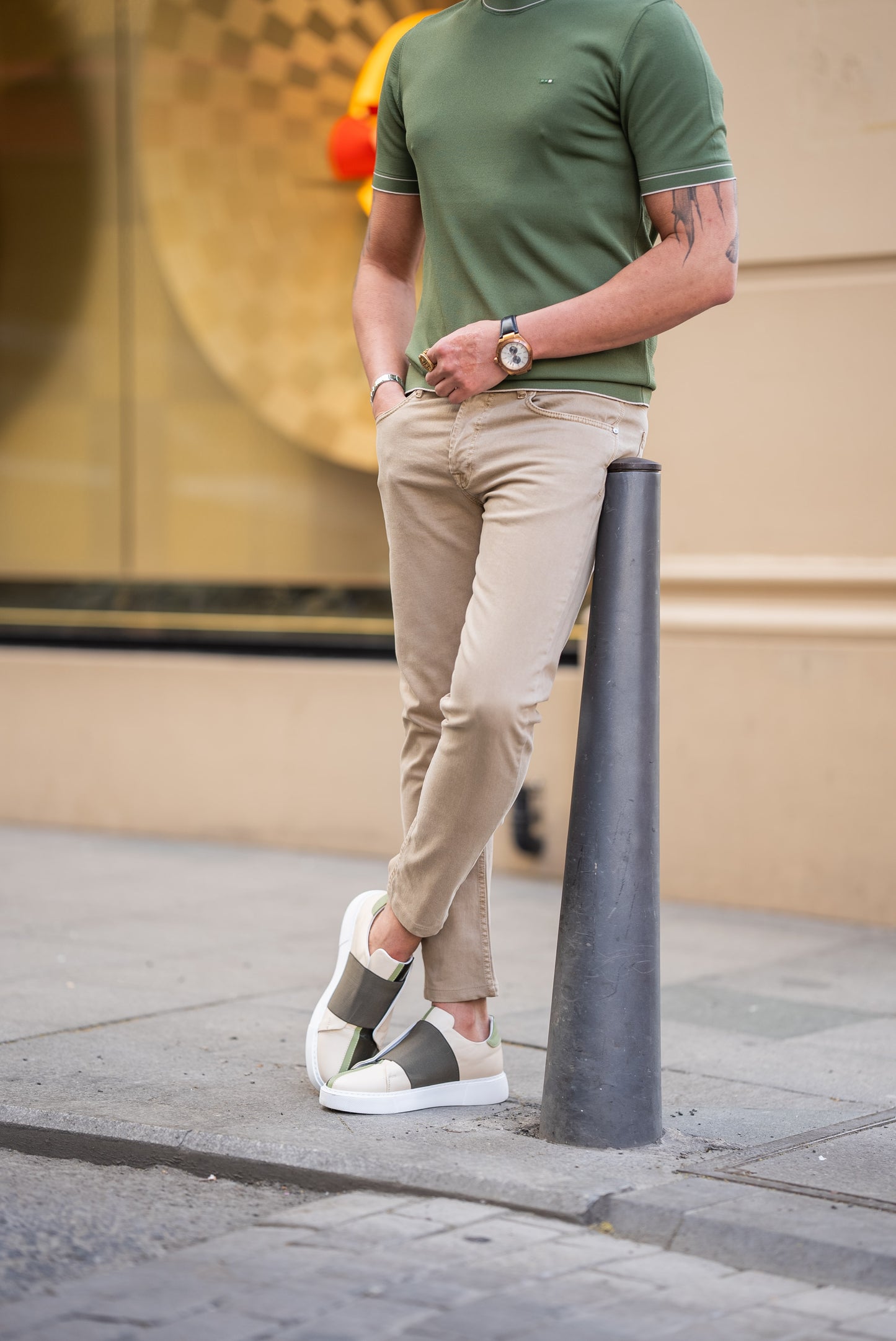 Classic Beige Jeans