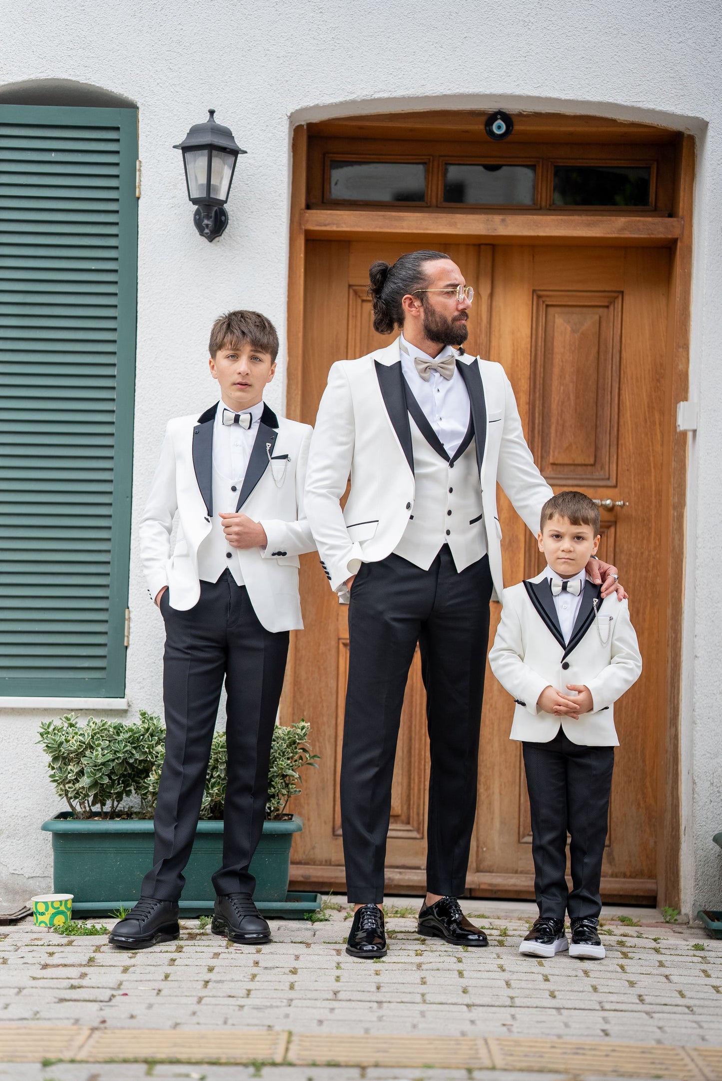 Snowy Elegance Boys Tuxedo Suit