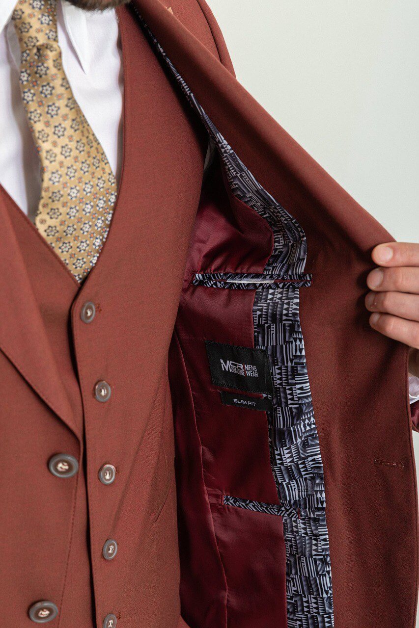 Filbert Brown 3-Piece Suit