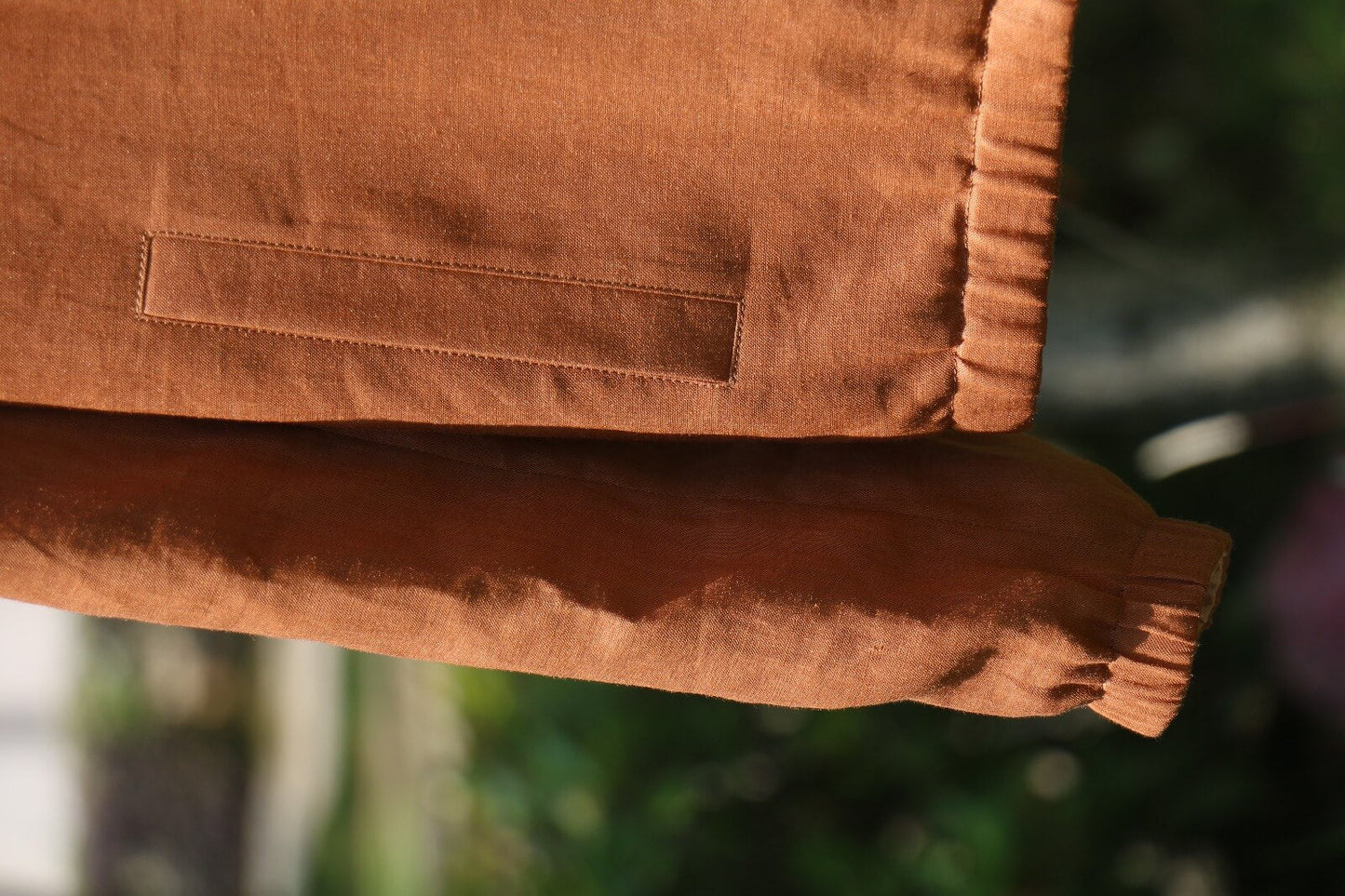 Men's Reversible Linen Bomber Jacket – Tan & Clay - SUITHARBOR