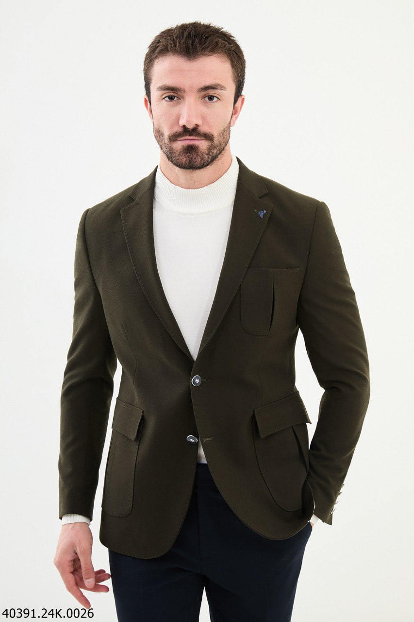 Olive Grove Slim Fit Blazer