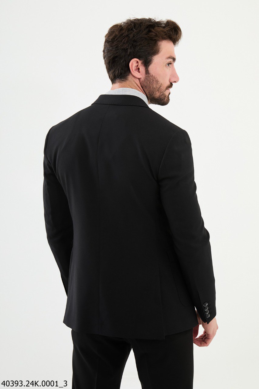 Men’s Classic Black Slim Fit Blazer