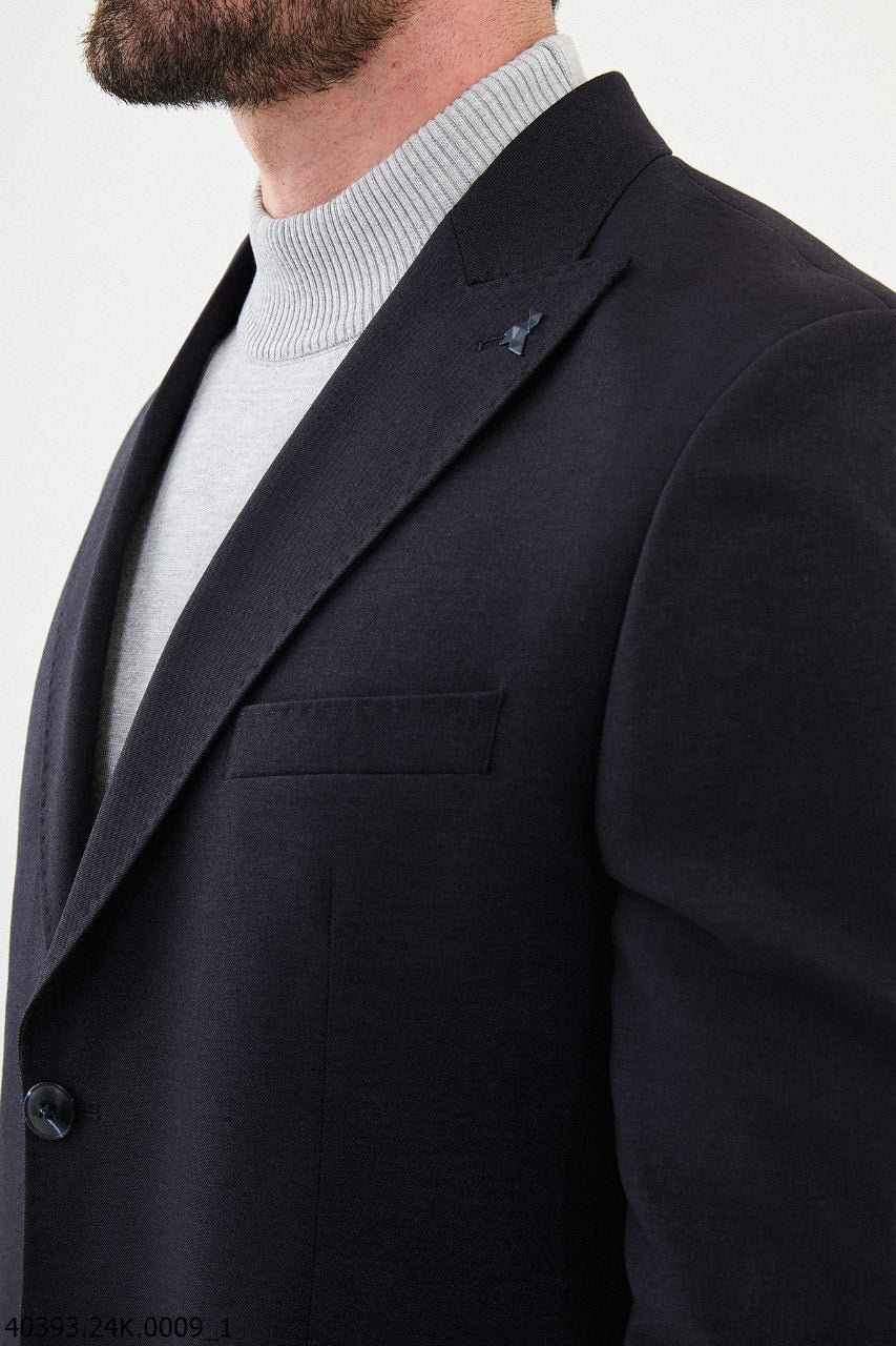 Men’s Dark Navy Slim Fit Blazer