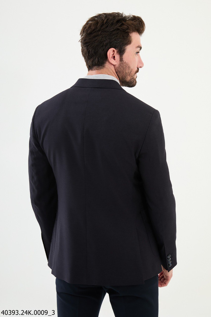 Men’s Dark Navy Slim Fit Blazer