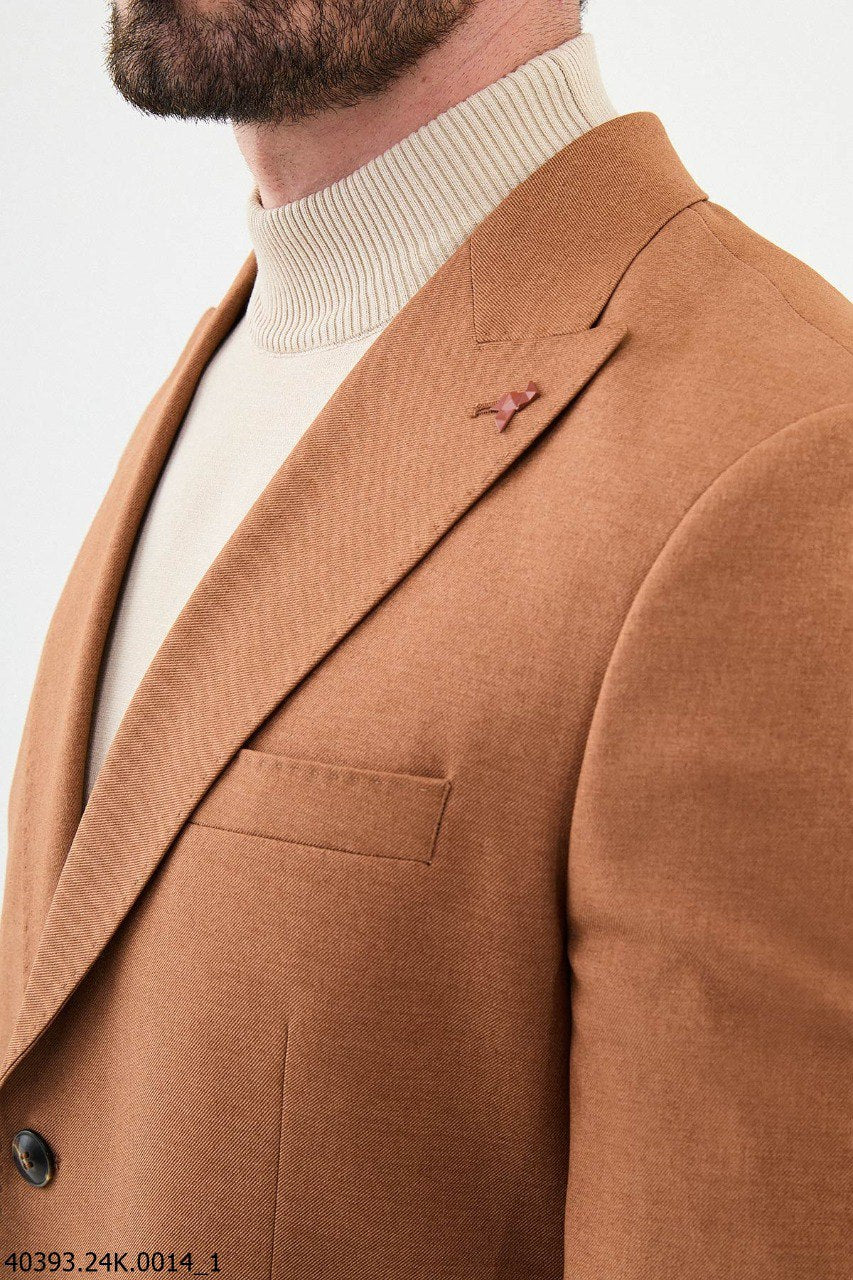 Men’s Cinnamon Brown Modern Fit Blazer