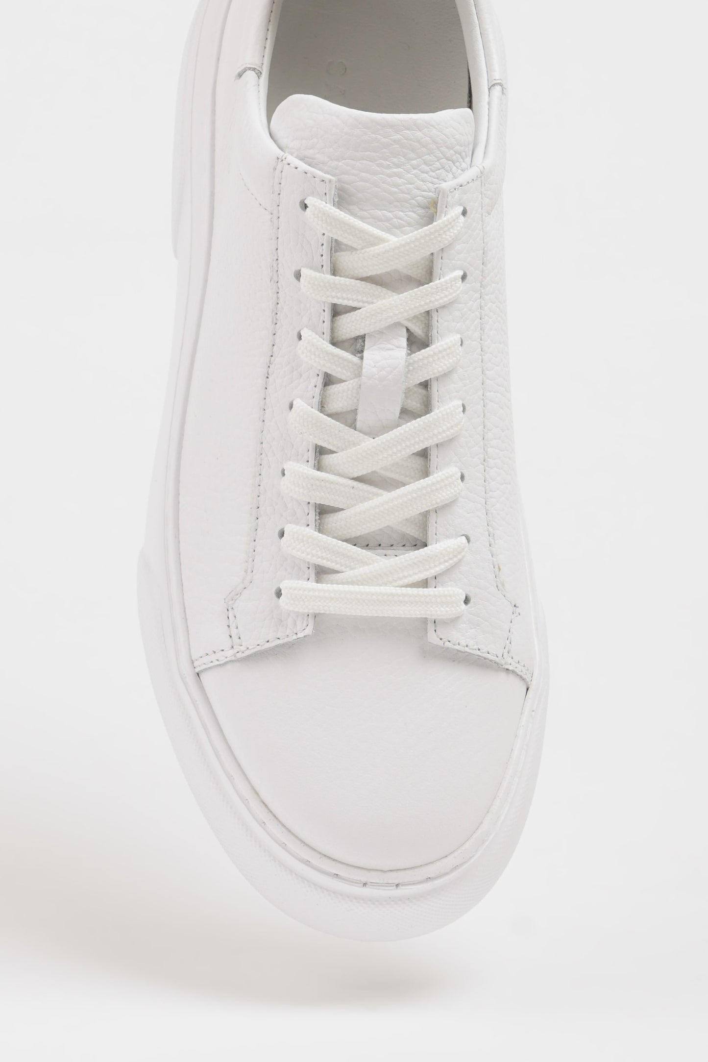 SUITHARBOR White Leather Sneakers for Men