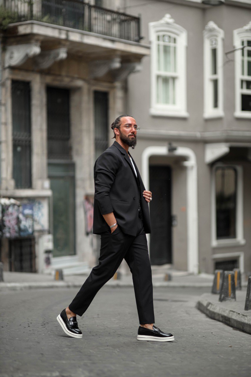 Black Summer Slim Fit Suit