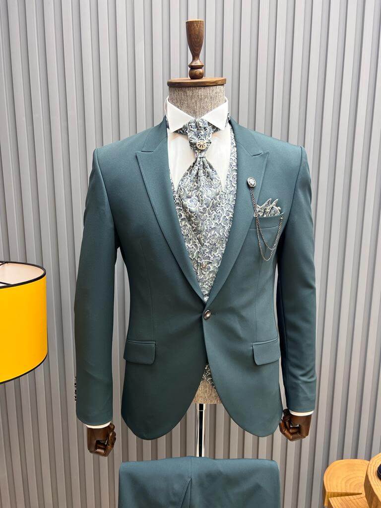 Green Tuxedo Suit