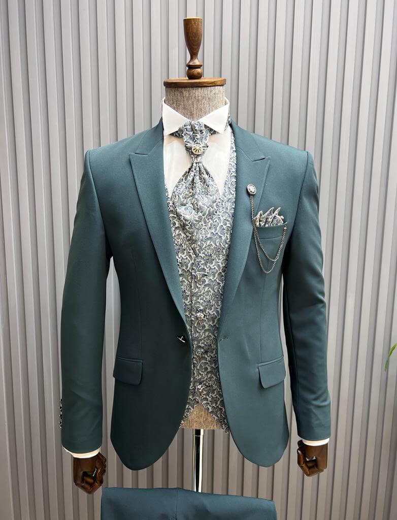 Green Tuxedo Suit