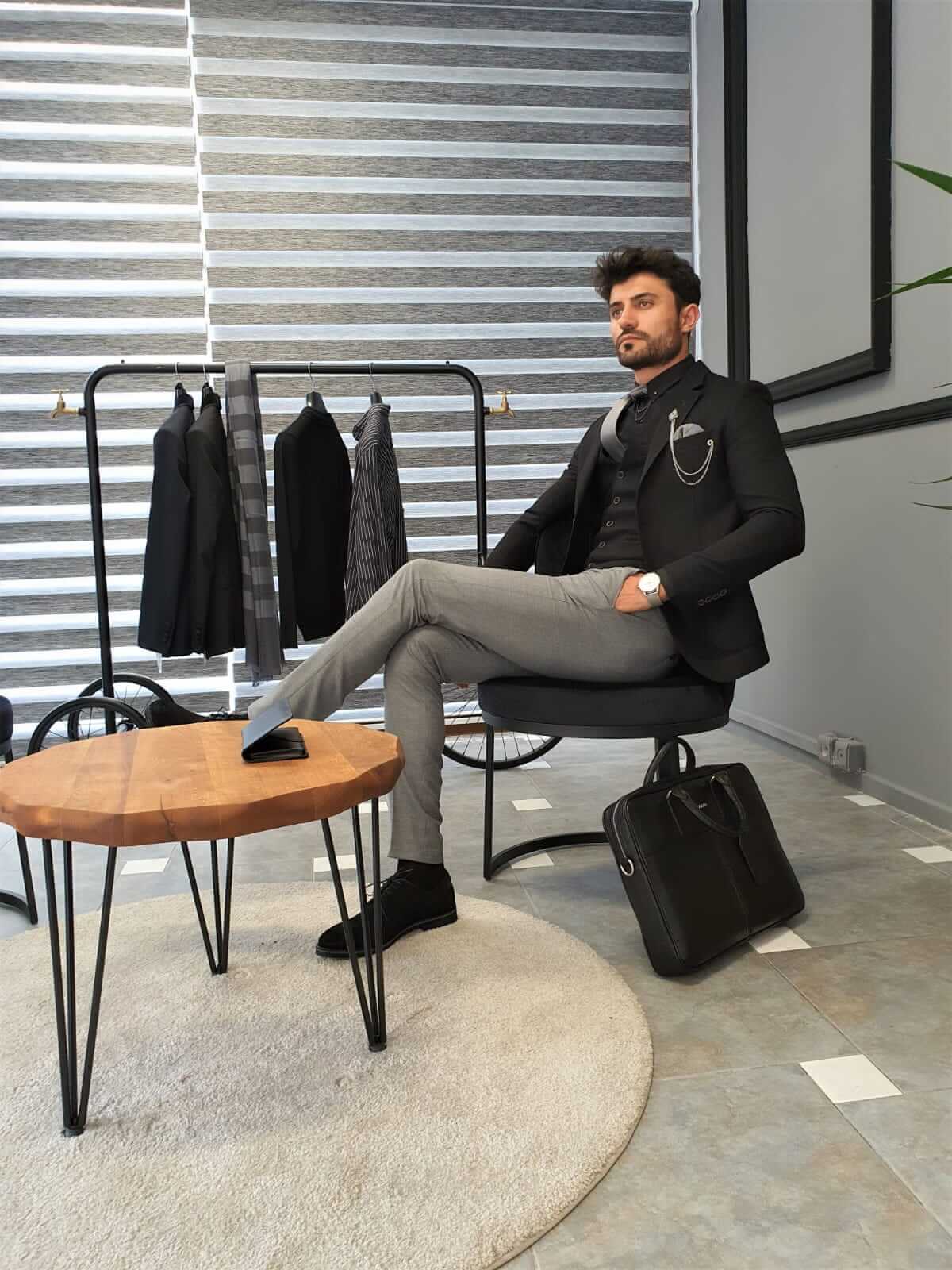 Black Slim Fit Suit - Sharp & Modern