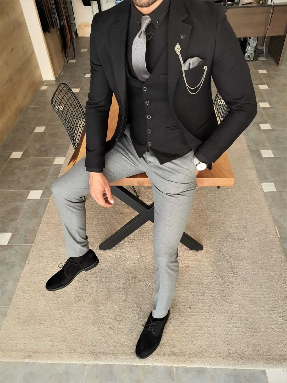 Black Slim Fit Suit - Sharp & Modern