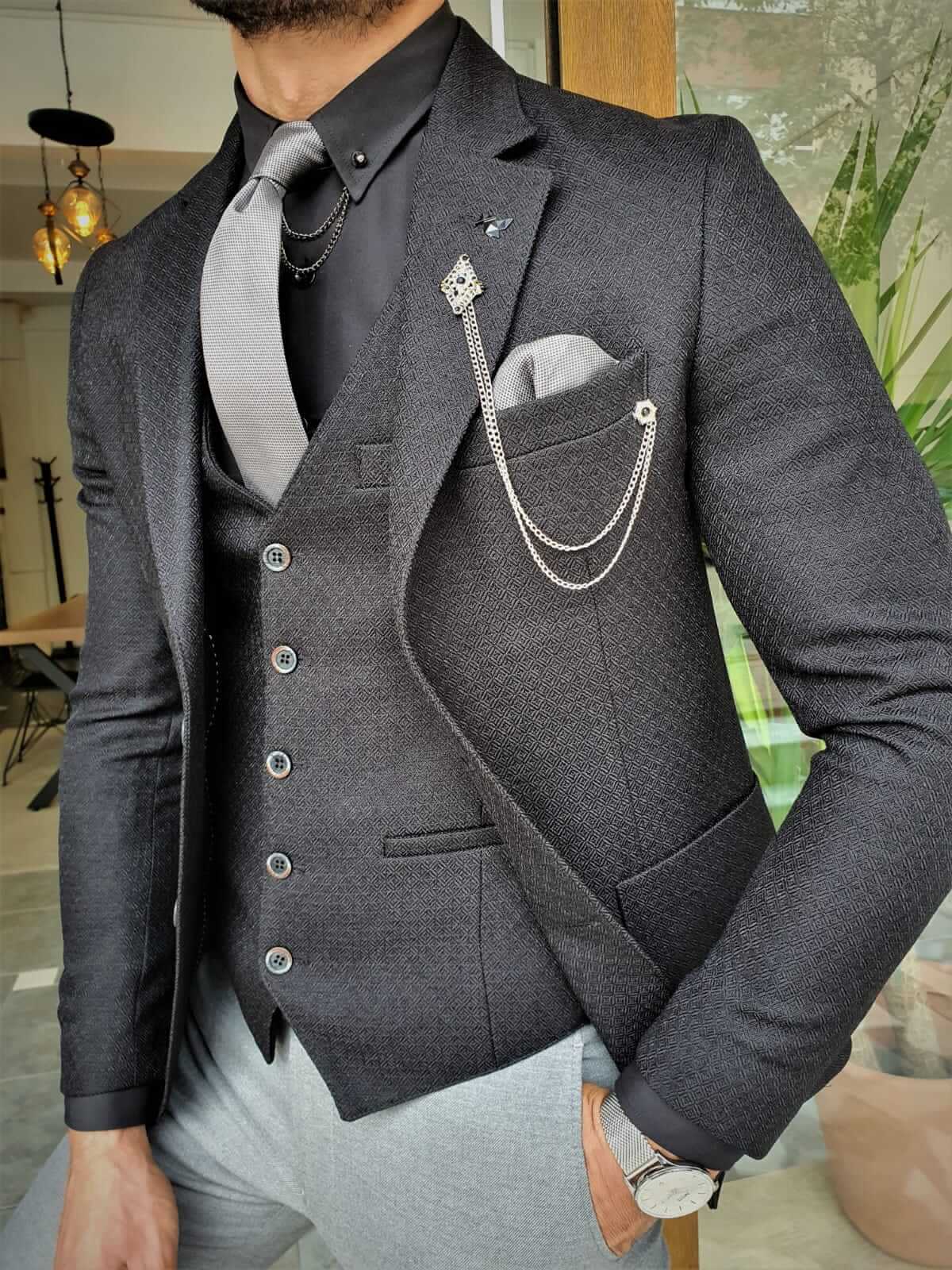 Black Slim Fit Suit - Sharp & Modern