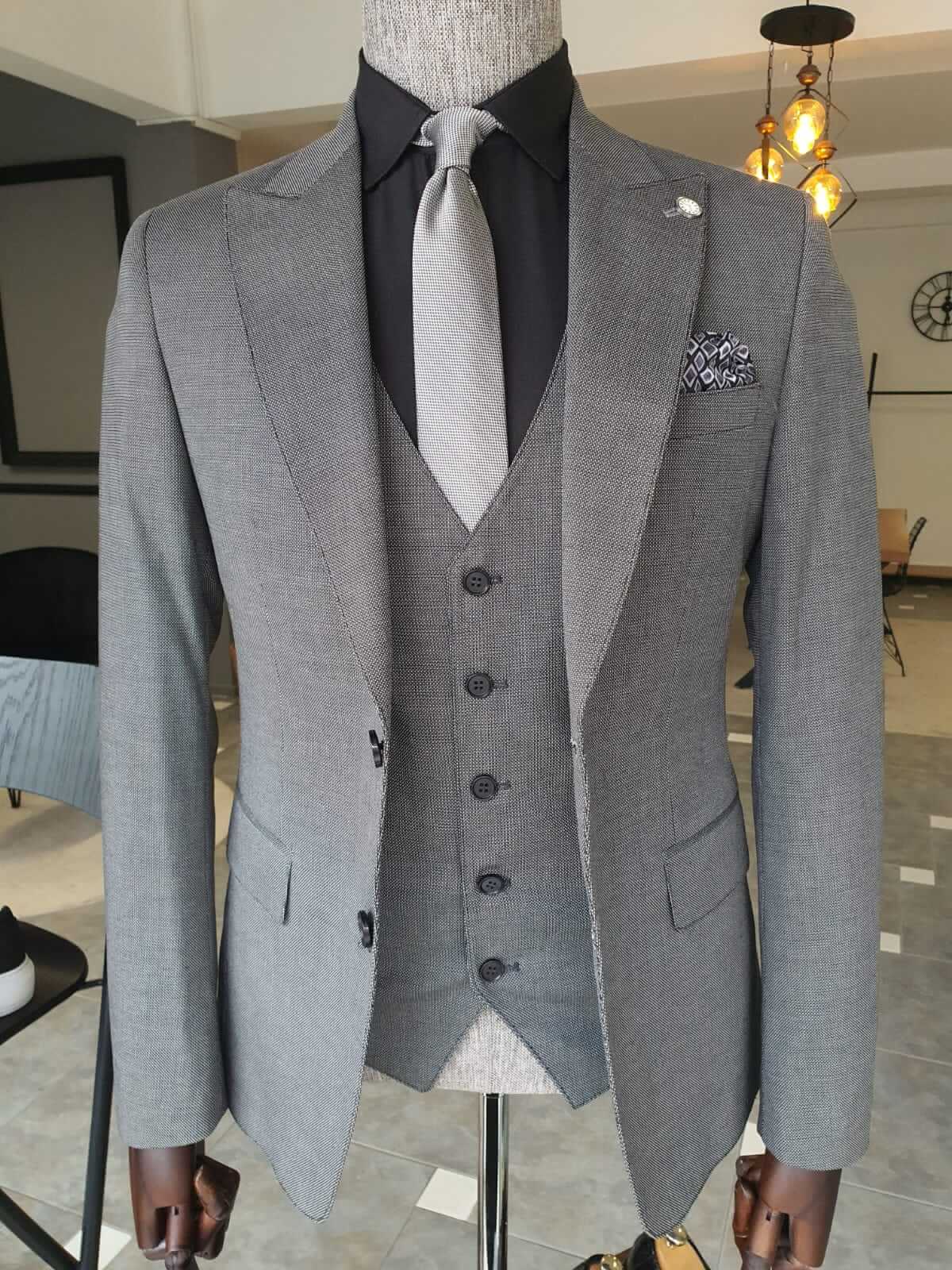 Gray Slim Fit Suit - Wedding Style Icon