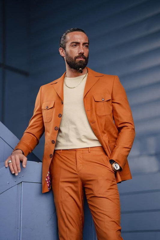 Men's safari-style suit