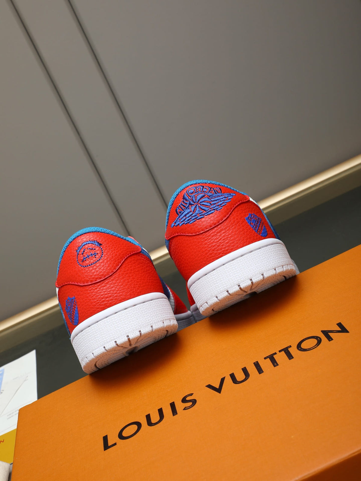 Air Jordan 1 Low Travis Scott x Louis Vuitton Red White Blue Sneaker
