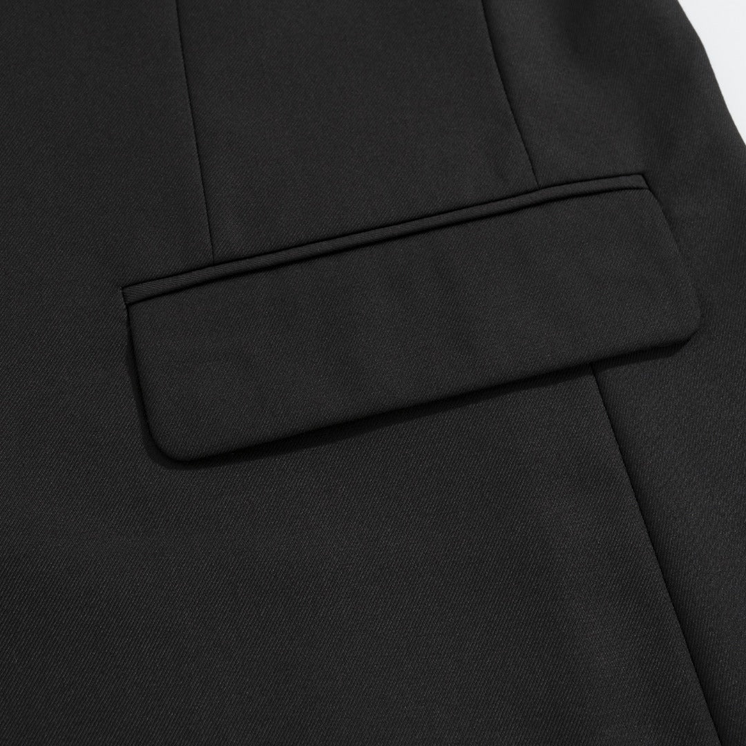 Balenciaga Black Single-Breasted Blazer