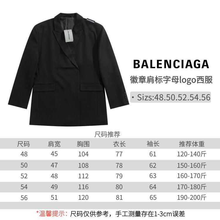 Balenciaga Black Badge Shoulder Blazer