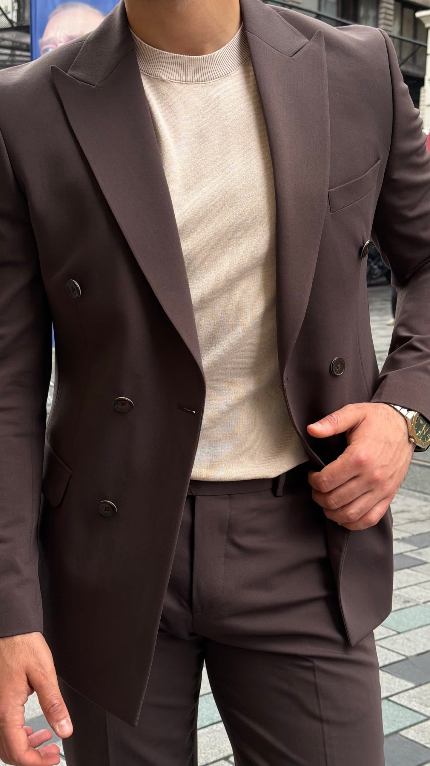 Brown 2-Piece Slim Fit Suit for Men | Suitharbor