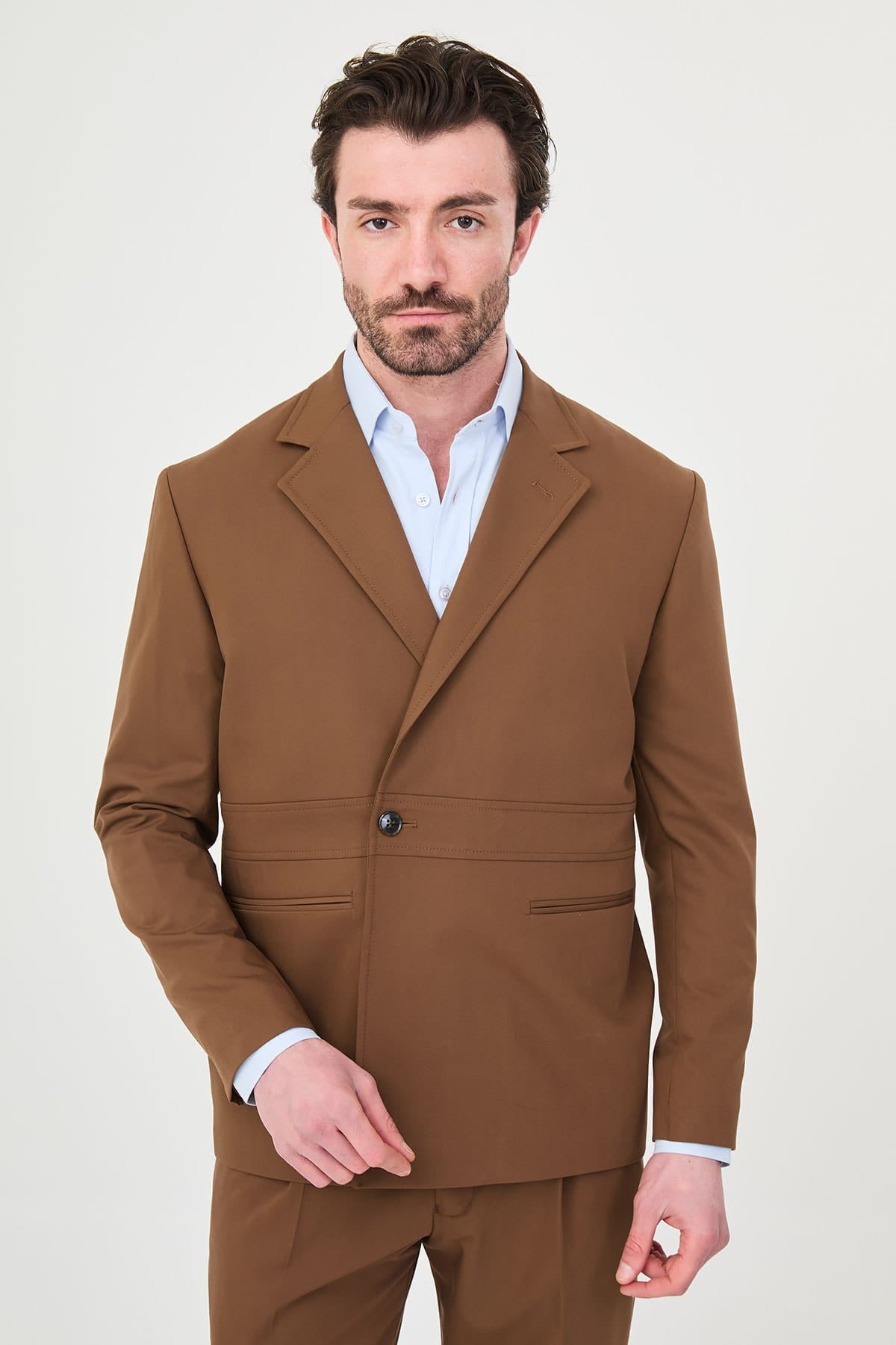 Brown Slim Fit Men’s Suit