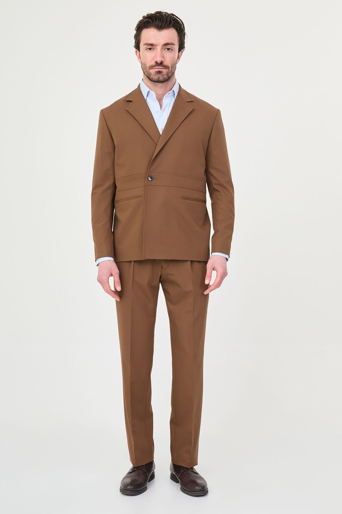 Brown Slim Fit Men’s Suit