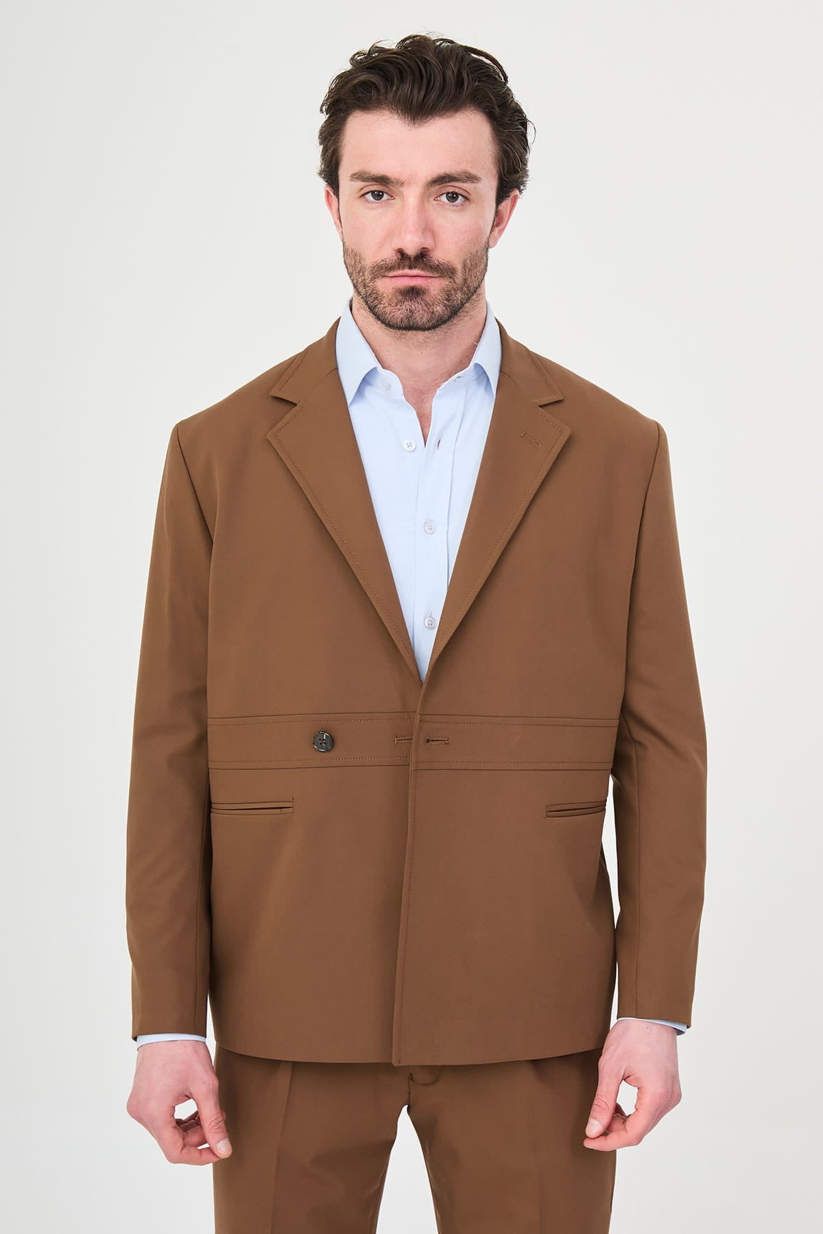 Brown Slim Fit Men’s Suit