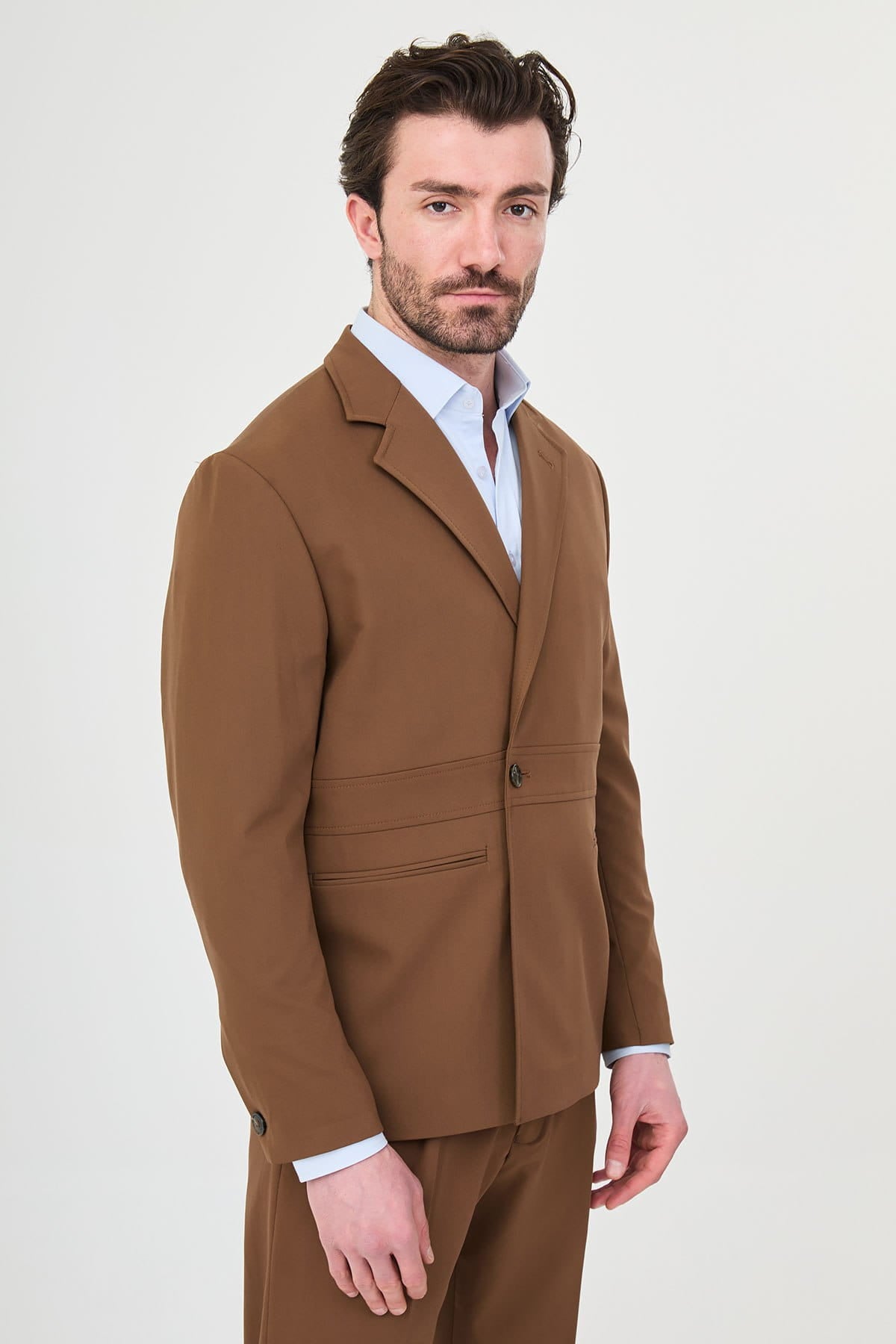 Brown Slim Fit Men’s Suit