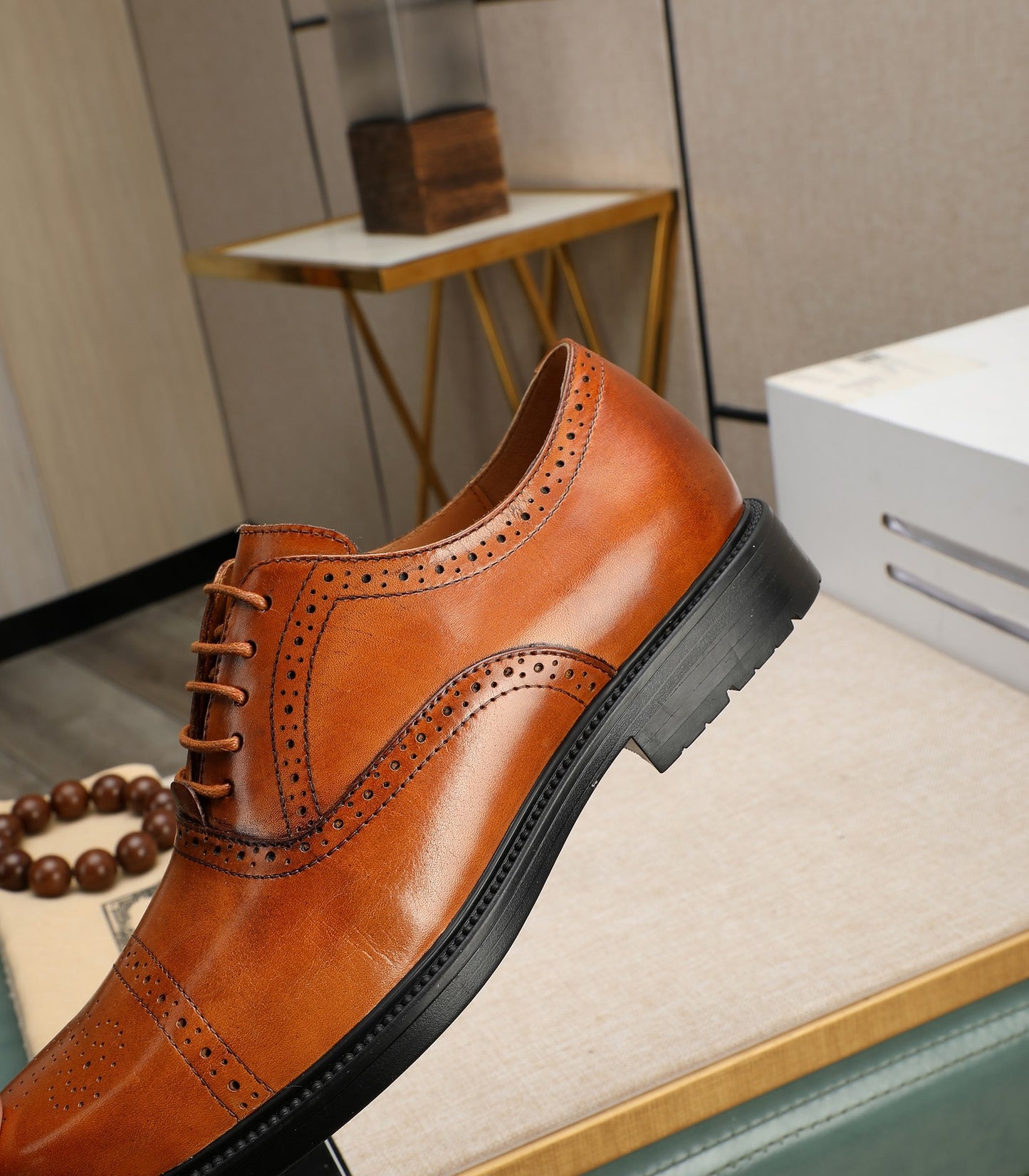 Gucci-inspired Classic Brown Oxford Brogues