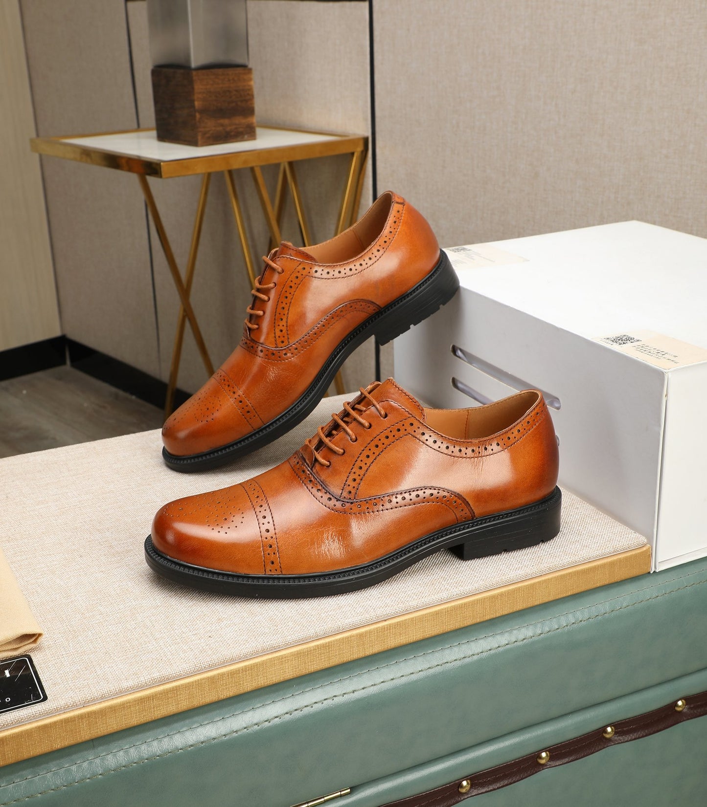 Gucci-inspired Classic Brown Oxford Brogues